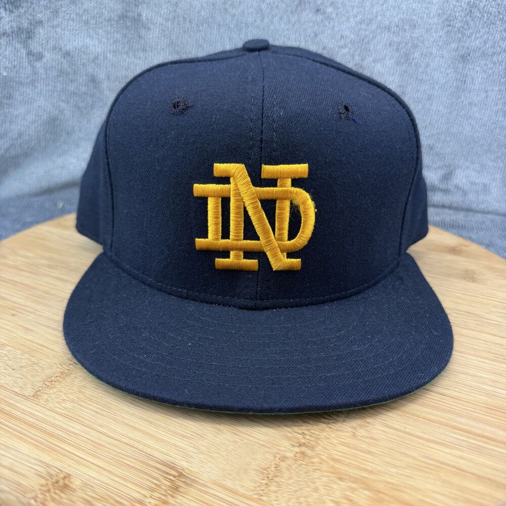 Notre Dame Fighting Irish Vtg Hat Cap Fitted Mens 7 1/8 Wool New Era 90s 5950